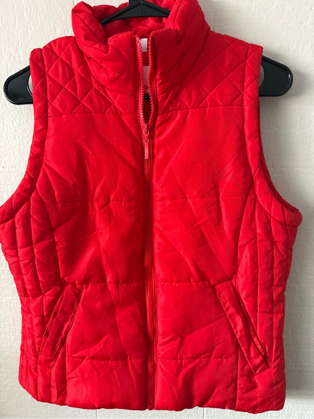 BONGO Red Quilted Puffer Vest